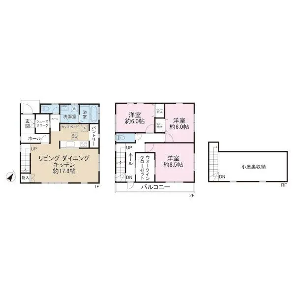 鎌倉市城廻 間取図