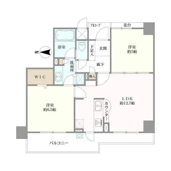 ヴェルビュ大崎　百反通り 間取図
