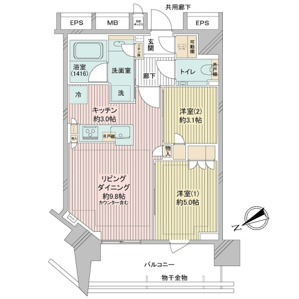 ザ・パークハウス戸越公園タワー 間取図