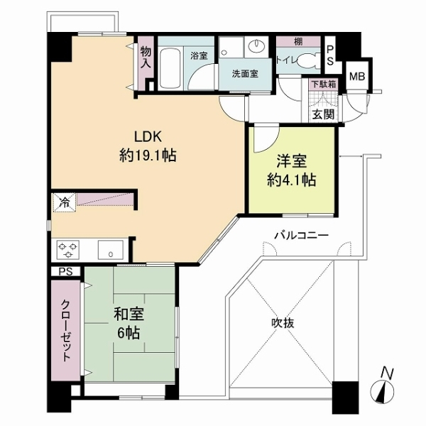 キングマンション福島ＩＩ 間取図