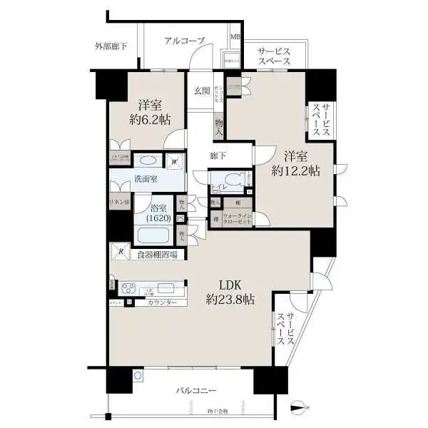 サンクタス大津石山 間取図