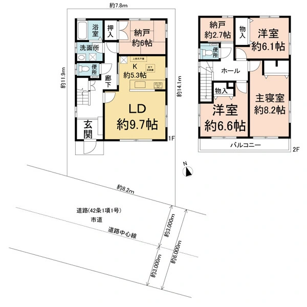 流山市大字鰭ケ崎 間取図