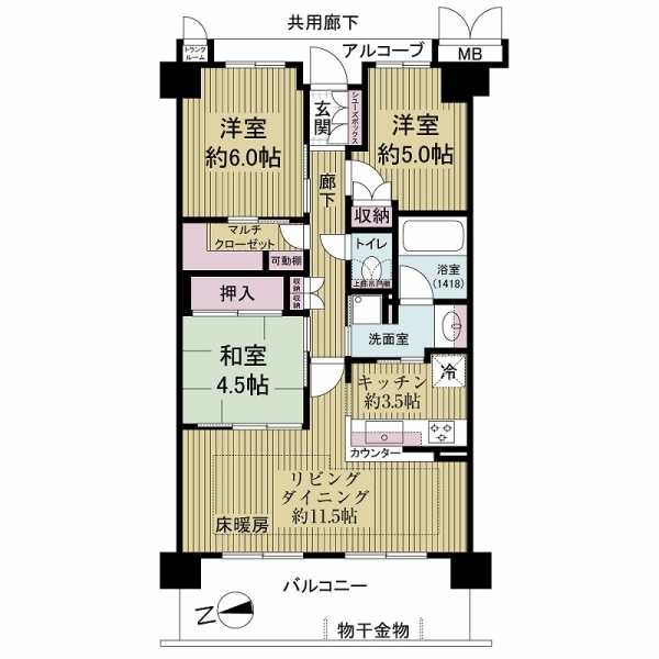 メイツ醍醐デュアラ 間取図