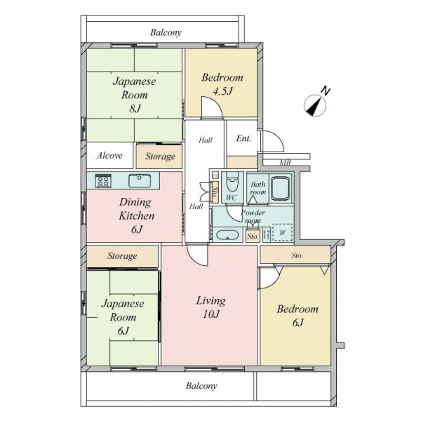 千里緑丘第参九号棟 間取図