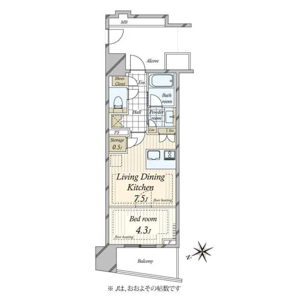 プラウド渋谷東 間取図