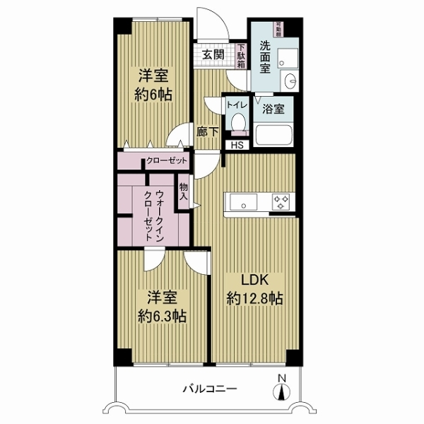 茨木ガーデンハイツ 間取図
