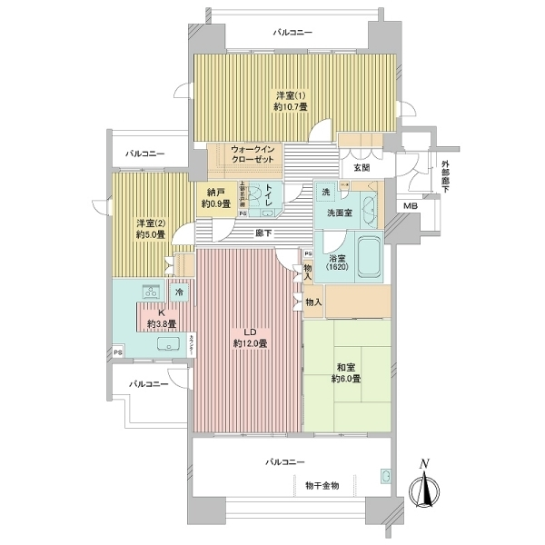 プライヴブルー東京 間取図