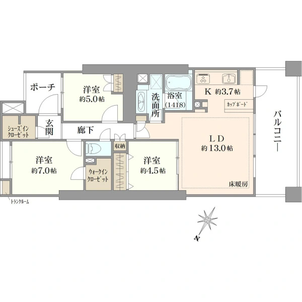 ヨコハマタワーリングスクエア 間取図