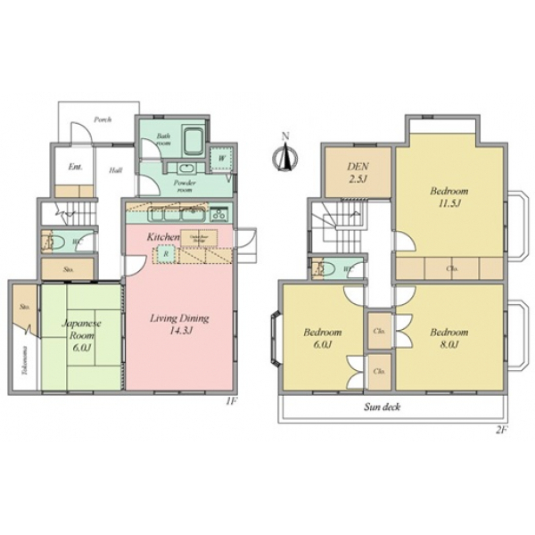 世田谷区経堂４丁目 間取図