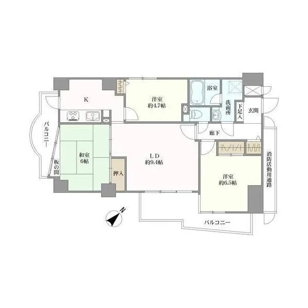 コムーネ湘南藤沢 間取り図