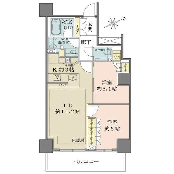 ザ・パークハウス三田ガーデン　タワー棟 間取図