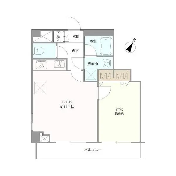 ルーブル中野新橋 間取図