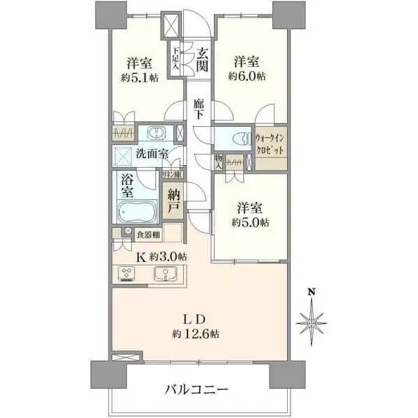 パークホームズ亀有ガーデンズコート 間取図