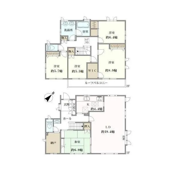 横浜市磯子区岡村７丁目 間取図