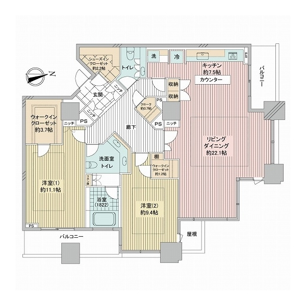 シティタワー高輪 間取図