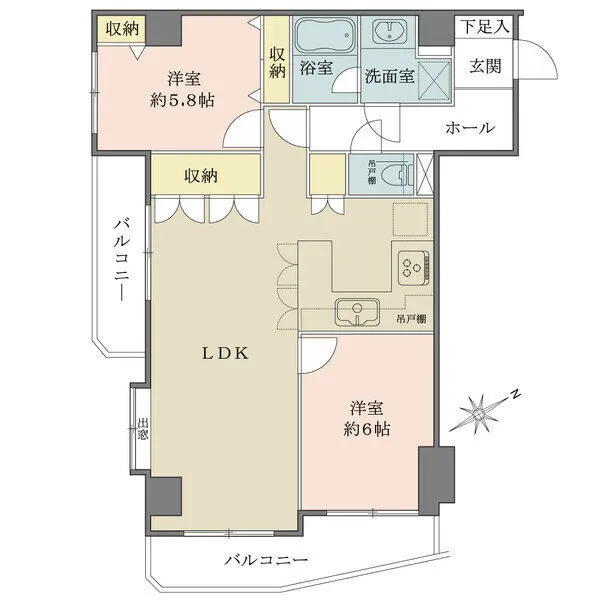 シャルマンコーポ恵比寿 間取図