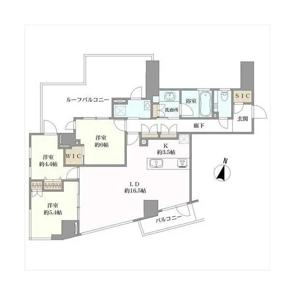 パークハウス砧ペイザージュ 間取図