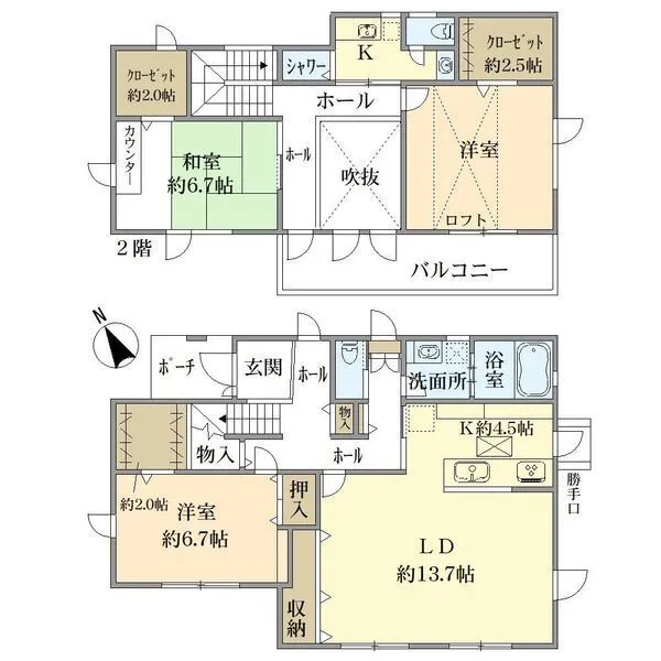 横浜市磯子区杉田8丁目 間取図
