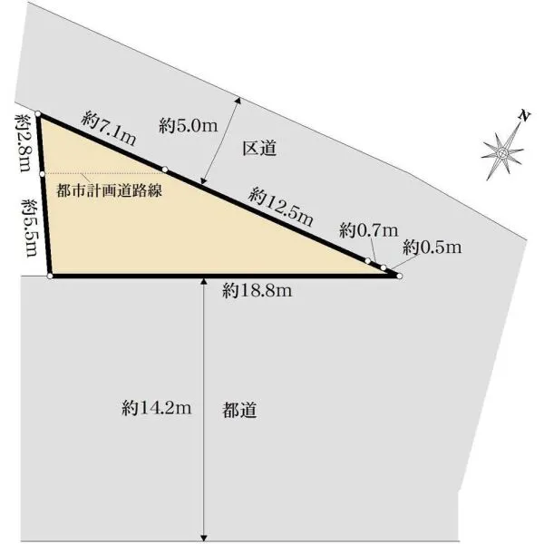 荒川区西日暮里1丁目 間取図