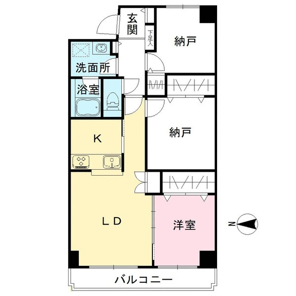 パークサイド立川 間取図