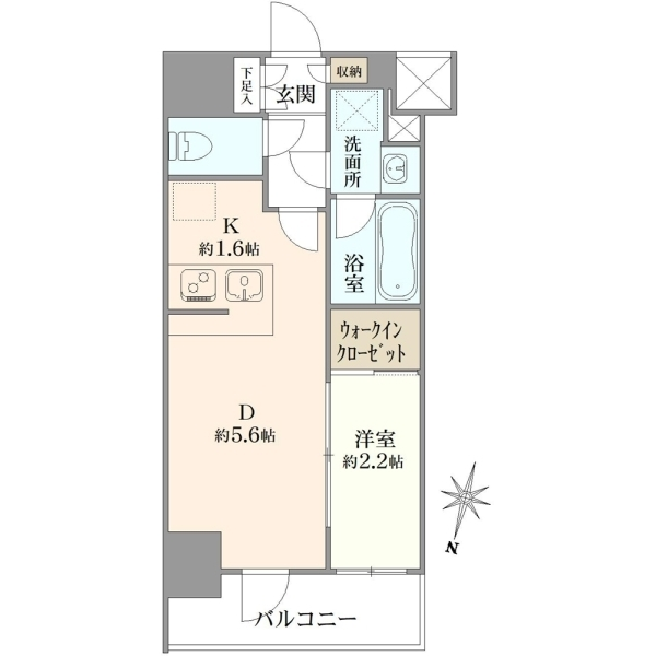 メイクス新中野アジールコート 間取図