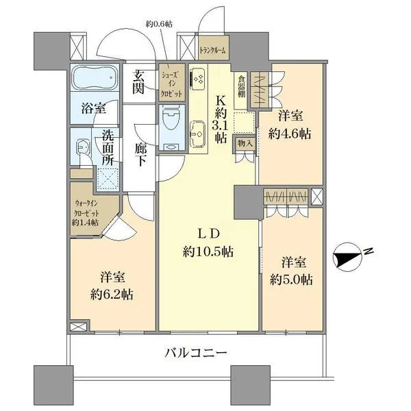 パークシティ大崎ザタワー 間取図