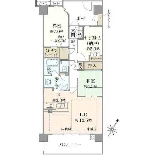 プラウド府中中河原 間取図