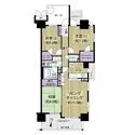 ダイナシティ東京リバーゲートセレッソタワー 間取図