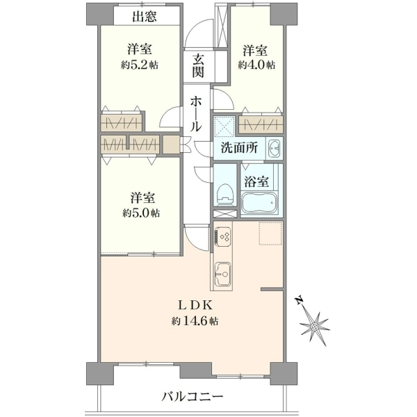 西船橋二丁目パーク・ホームズ 間取図