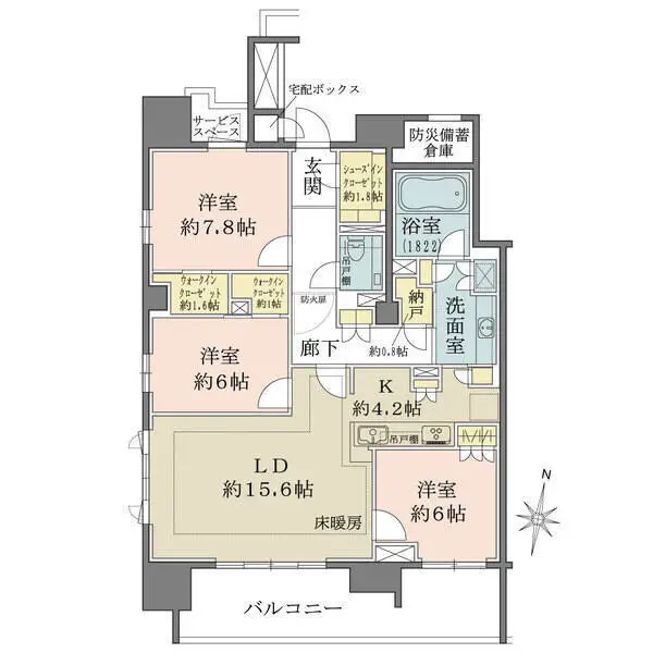 ザ・パークハウス名古屋伏見 間取図