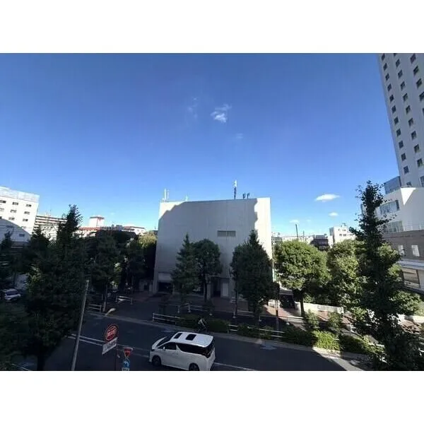 ザ・パークハウス新宿柏木 北東側バルコニーからの眺望。