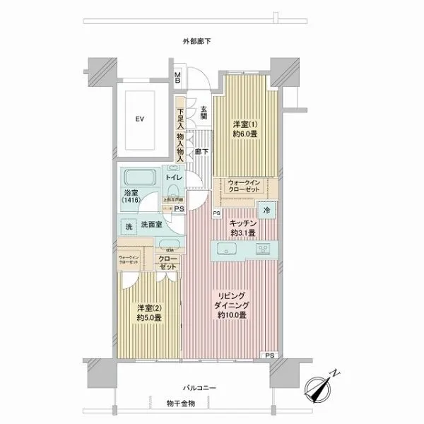 ルフォン入谷ザ・レジデンス 間取図