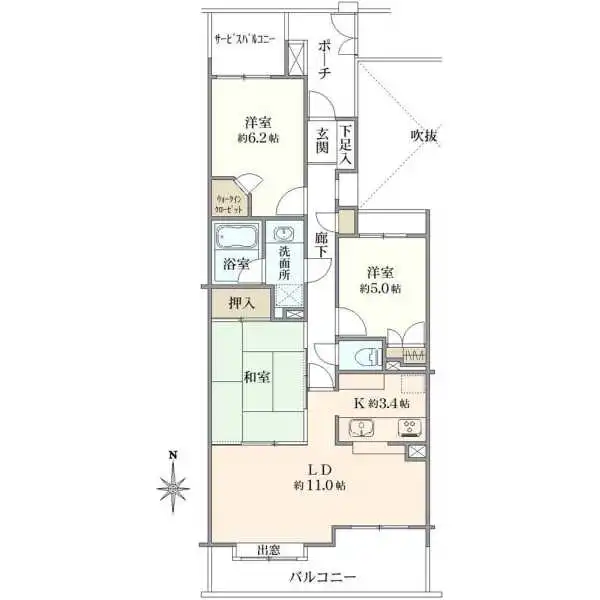 ステイツ東戸塚 間取図
