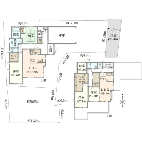 練馬区向山３丁目 間取図
