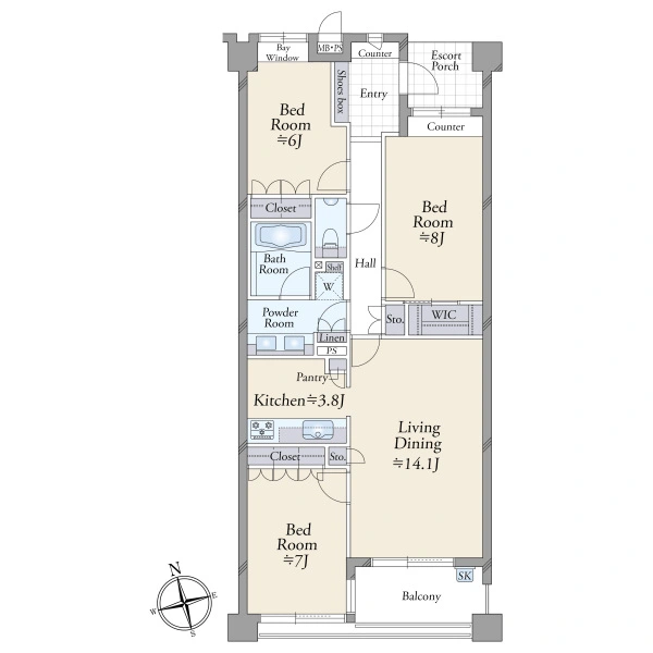 クオス横濱山手 間取図