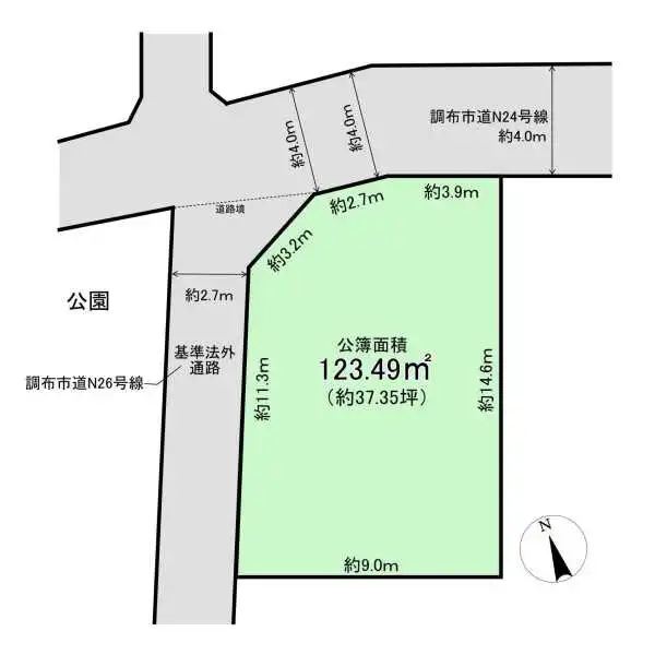 調布市深大寺北町６丁目 間取図
