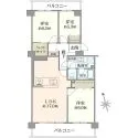 コープ野村南流山壱番街3号棟 間取図
