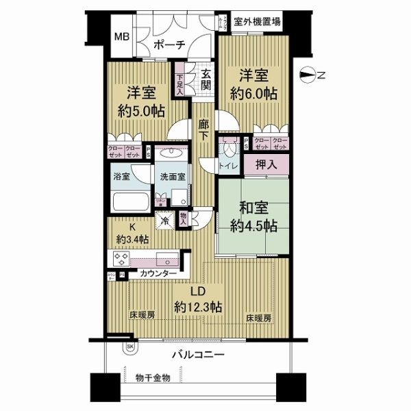 プラネ高槻ガーデンライフ 間取図