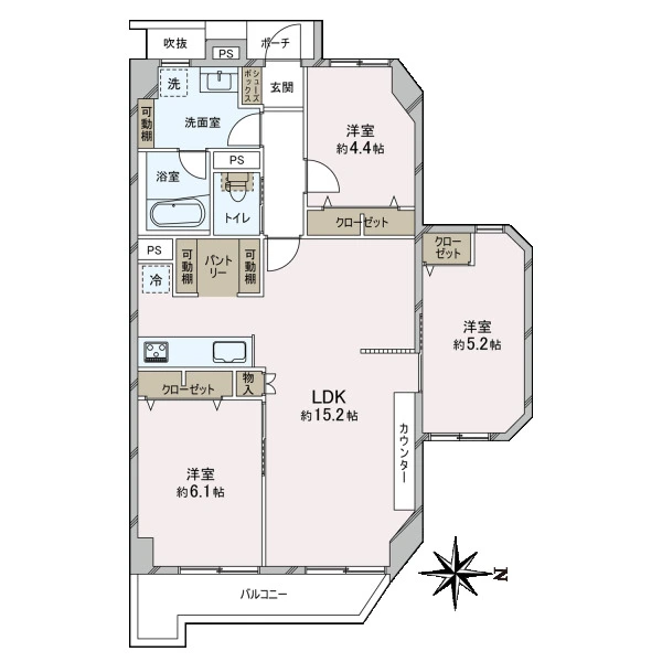 藤和門前仲町コープ 間取図