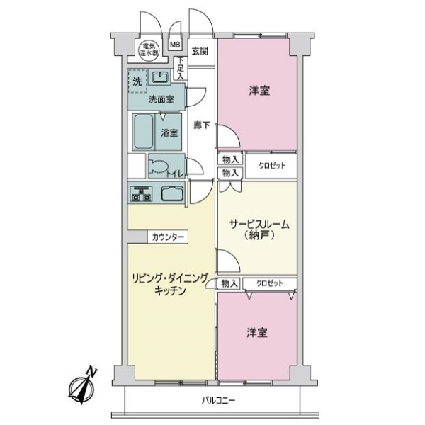 ライオンズマンション豊島園 間取図