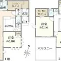 稲城市東長沼 間取図