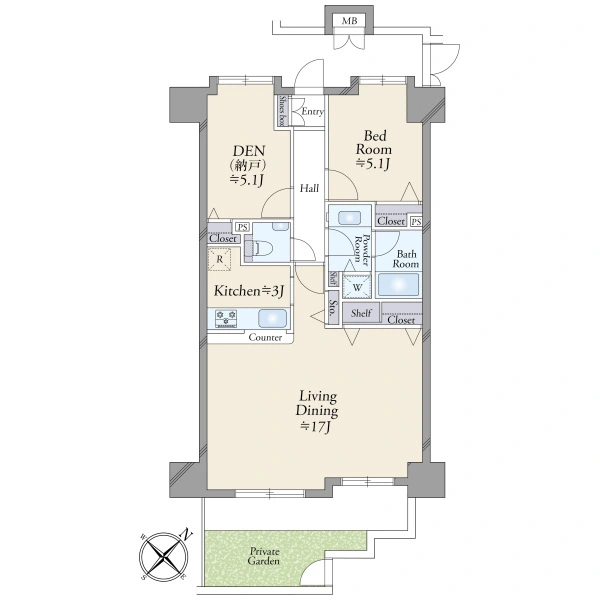 シティハイツ東京日本橋 間取図