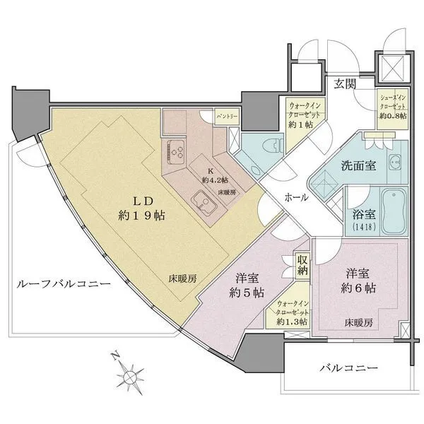 パークコート北青山 間取図