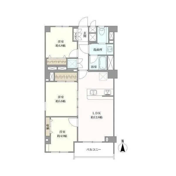 方南町ハイツ 間取図