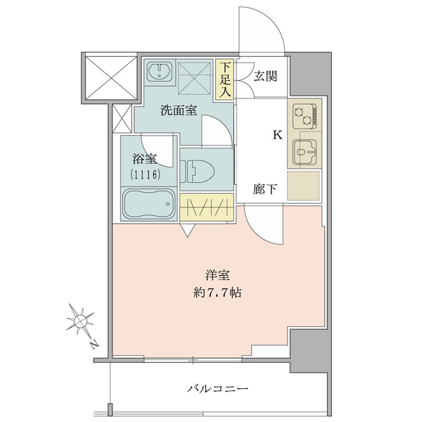 メインステージ川崎新川通 間取図