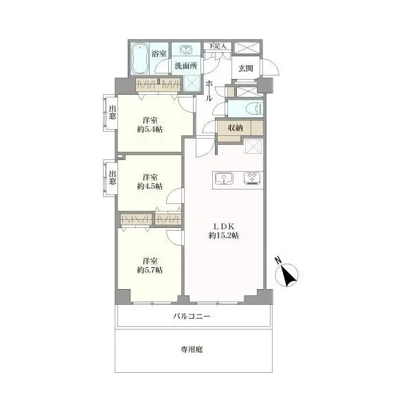 藤和吉祥寺マンションハイツ扇山 間取図