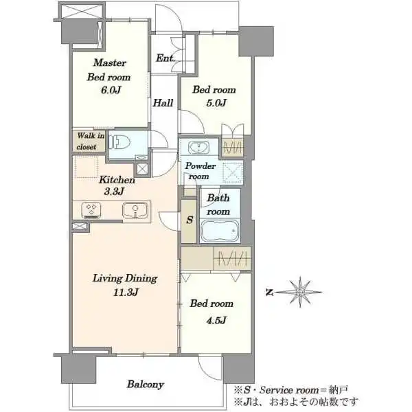 プラウド東陽町サウス 間取図