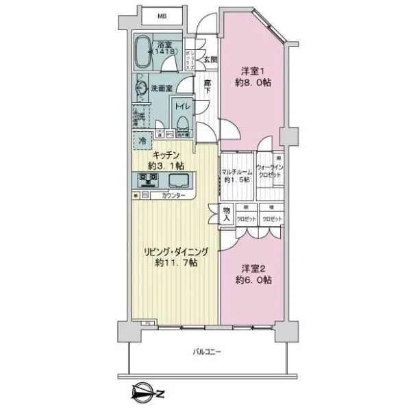 東京マスタープレイス 間取図