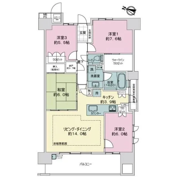 ミリカ・ヒルズI街区 間取図
