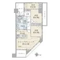 Ｄ’グラフォート世田谷芦花公園 【間取図】２ＬＤＫ＋ＤＥＮ　７３．７６平米（約２２．３１坪）